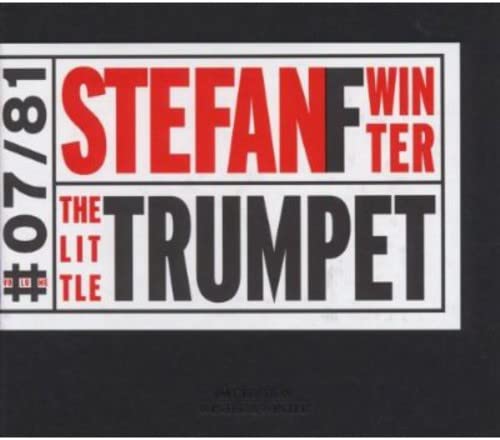 CD cover for “The Little Trumpet” by Stefan F., bold red and black text.
