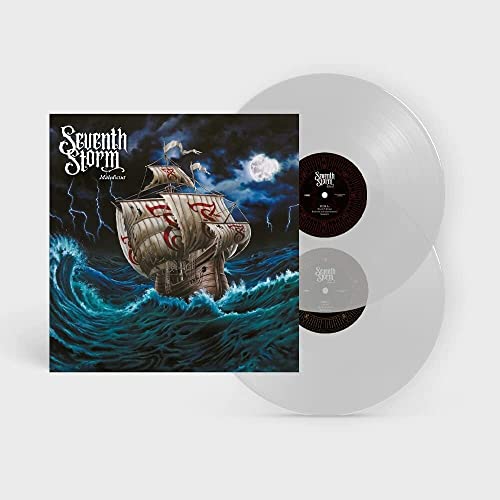 Seventh Storm "Maledictus" vinyl record with ship artwork and clear disc.