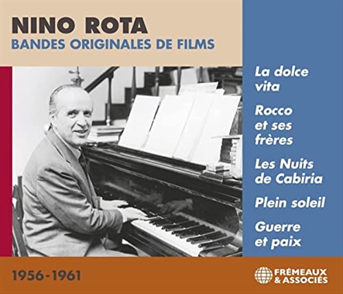 Nino Rota film soundtrack CD cover featuring a portrait at a piano.