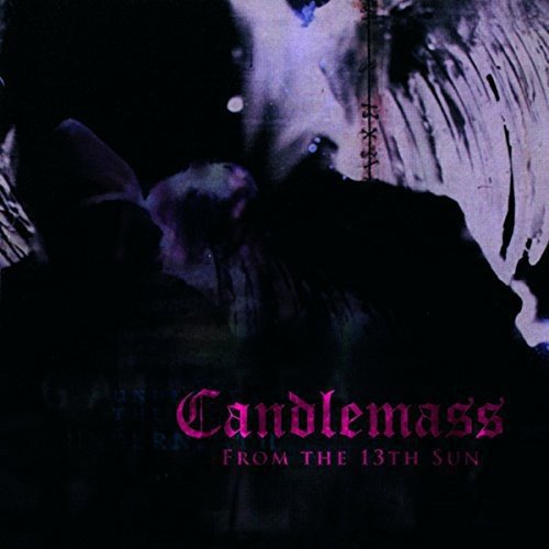 Candlemass album cover, dark fantasy imagery with purple text.