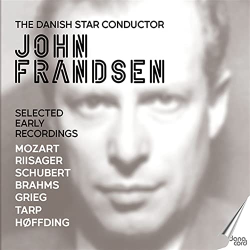 CD cover featuring black and white portrait of conductor John Frandsen.