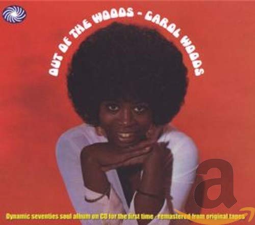 CD cover: Carol Woods portrait with afro, red background, album title.