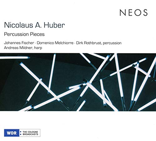 A CD cover with drumsticks and text on a white background.