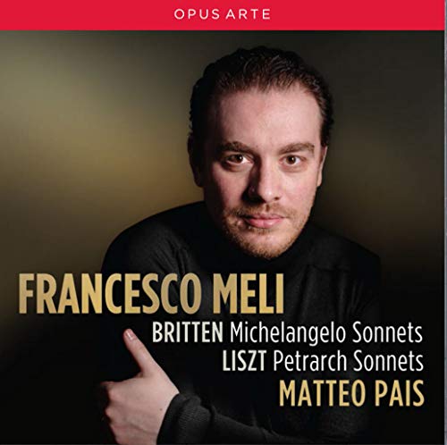 CD cover featuring portrait of Francesco Meli, a tenor, with text details.