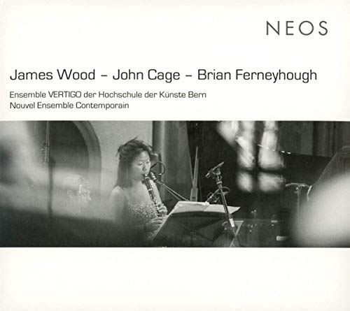 "CD cover with a black-and-white photo of a woman playing a flute."