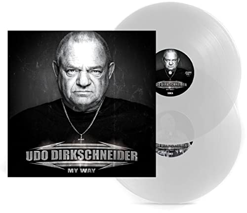 Udo Dirkschneider album "My Way" on clear vinyl record.