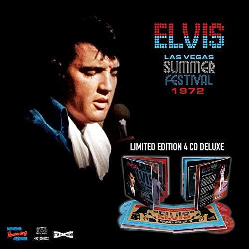 Elvis Presley album cover for "Las Vegas Summer Festival 1972" digibook CD.