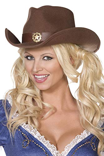Smiffys Wild West Hat - Brown Felt