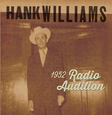 Hank Williams in a cowboy hat, sepia-toned album cover for vinyl record.