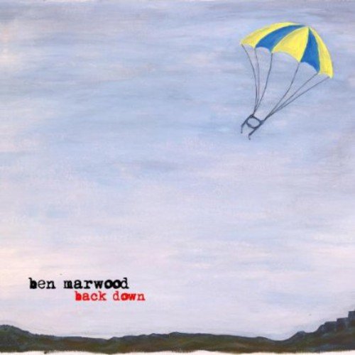 "Album cover with parachute in the sky, 'ben marwood back down' text."