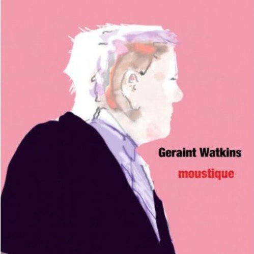 The image is a CD cover featuring a man with short hair, wearing a black jacket and purple shirt, against a pink background.