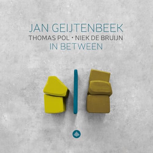 CD cover for Jan Geijtenbeek’s “In Between” featuring abstract geometric shapes.
