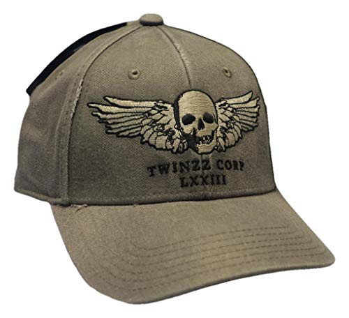 Twinzz Winged Skull Baseball Cap Grey