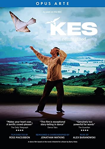 DVD cover for "Kes Reimagined" showing a boy flying a kite in a field.