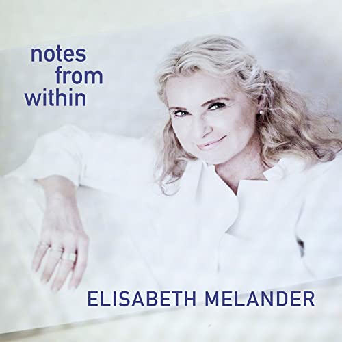Elisabeth Melander album cover: woman in white, soft lighting.