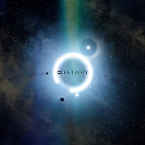 CD cover: abstract space scene with bright central light and “Entropy” text.