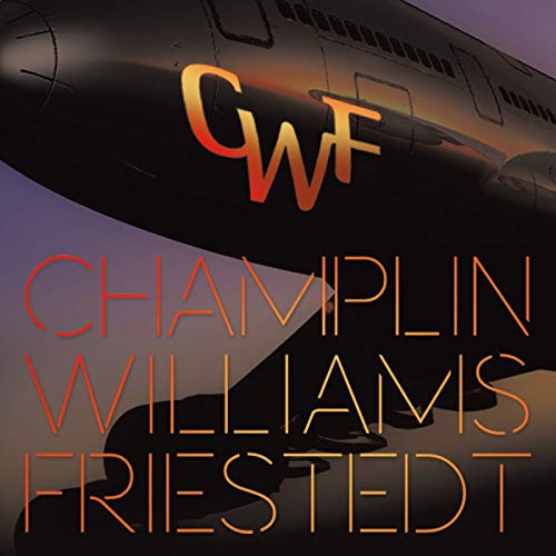 Vinyl record cover featuring an airplane wing and bold red lettering.