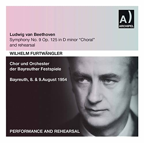 CD cover featuring Wilhelm FurtwƤngler, conductor of Beethovenās Symphony No. 9.