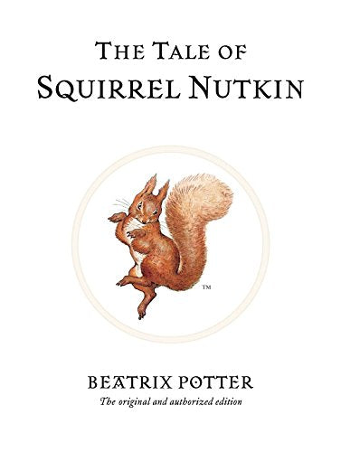 Book cover with illustration of a red squirrel in a circular frame, white background.