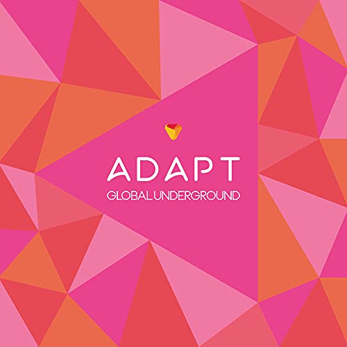 CD cover with pink and orange geometric design, text “ADAPT Global Underground”.
