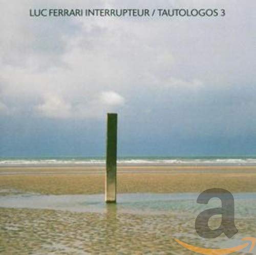 CD cover: beach scene with a dark vertical post and large "a".