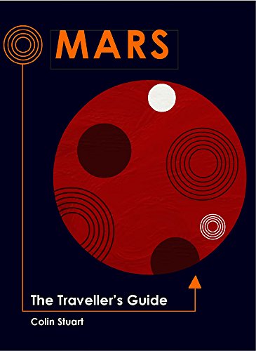 Book cover with a red planet and concentric circles on a dark blue background.