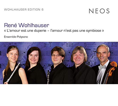 CD cover with four musicians and musical notes on a blue background.
