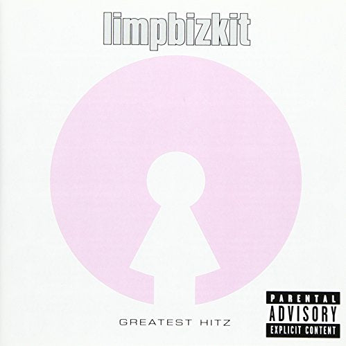 "Limp Bizkit Greatest Hitz CD cover featuring a pink keyhole on a white background."