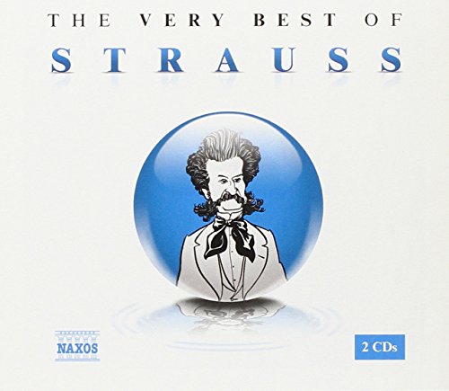 CD cover for “The Very Best of Strauss” featuring a portrait of Johann Strauss II.