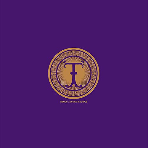Purple CD cover with gold ornate circle and letter "T".