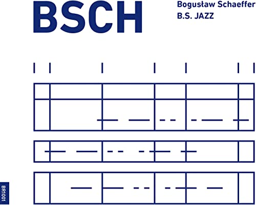 CD cover for Kuba Sokolowski’s “Bsch” with abstract blue and white design.