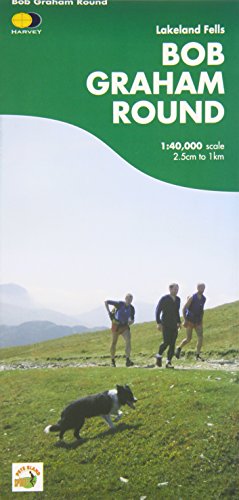 Bob Graham Round Map: Lakeland Fells