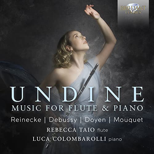 CD cover: flutist Rebecca Taio, title "Undine," composers listed.