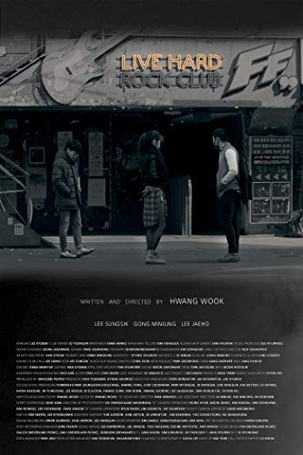 DVD cover for "Live Hard" featuring three people outside a club.
