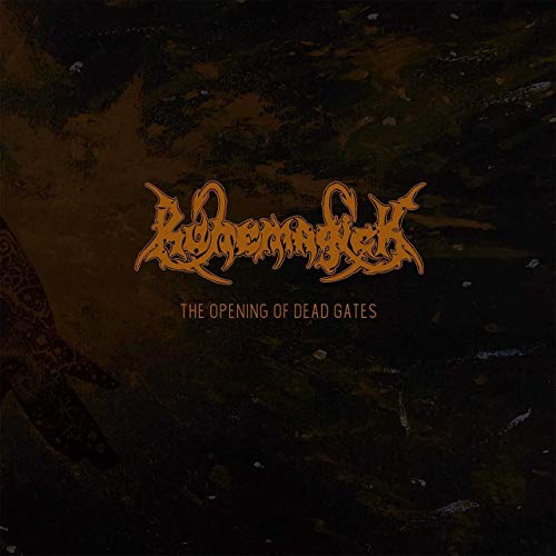 Dark album cover featuring ornate, spiky band logo and title text.
