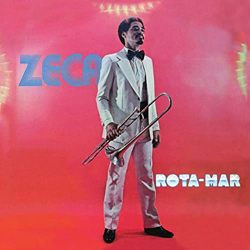 Album cover: man in suit with trombone, pink background, text "Rota-Mar".