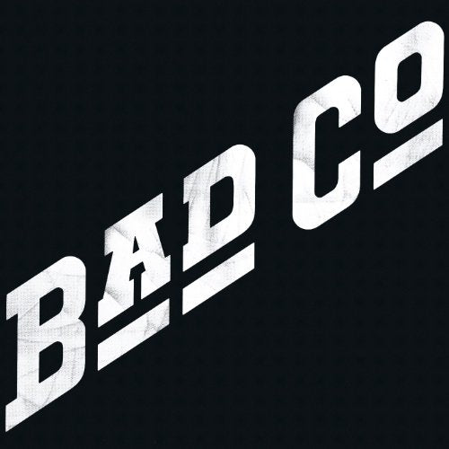"Album cover with 'BAD CO' in white text on a black background."