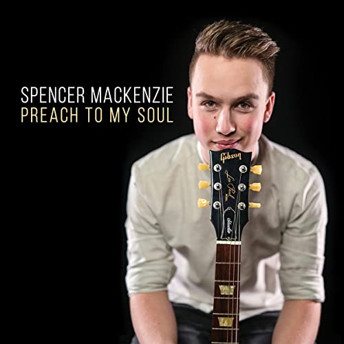 Spencer Mackenzie album cover featuring a young man with a guitar.