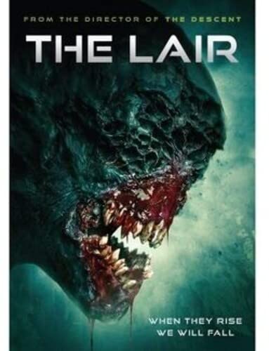 DVD cover for horror film "The Lair" featuring a monstrous creature.
