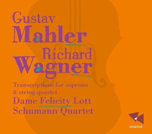 "Orange CD cover featuring composers' names and a violin silhouette."