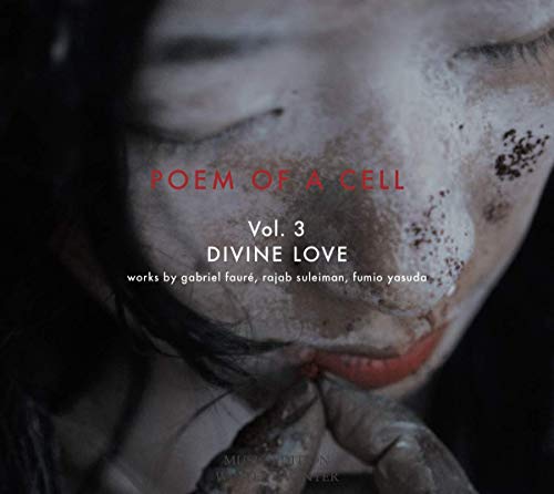 CD cover with a woman's face painted white, with dark smudges.