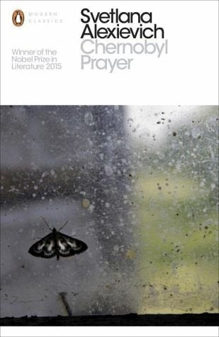 The image shows a book cover with a moth on a rainy window.