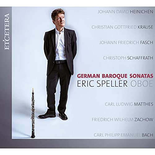 CD cover: Eric Speller with oboe, listing composers’ names.