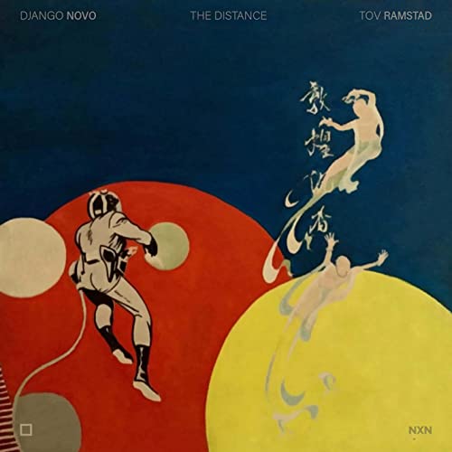 CD cover: abstract figures in spacesuits against colorful geometric shapes.