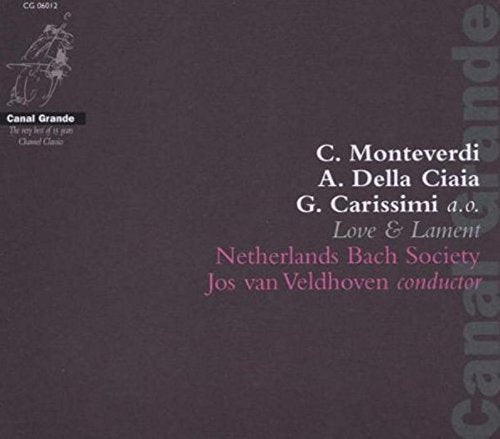 "CD cover featuring a statue of a woman holding a flute, red background."