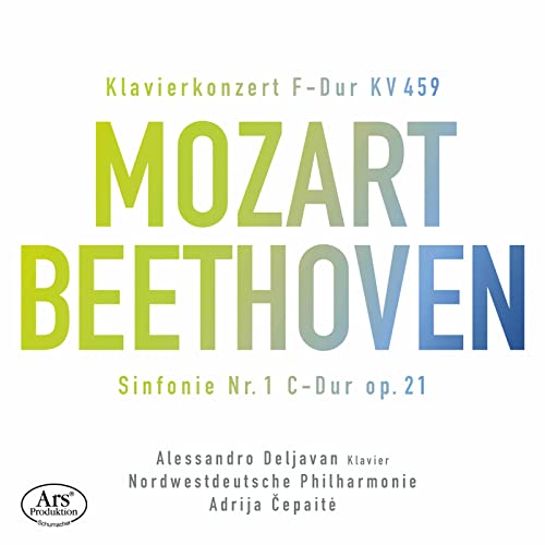 CD cover featuring "Mozart" and "Beethoven" in large, colorful text.