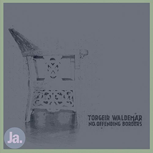 A grey vinyl record cover featuring a carved wooden chair and artist's name.