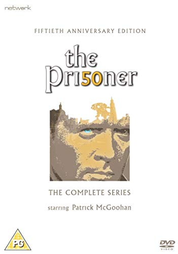 DVD cover for "The Prisoner" featuring a man’s face and castle imagery.