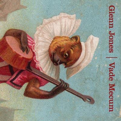 Squirrel in ruff and red coat playing a drum, album cover.