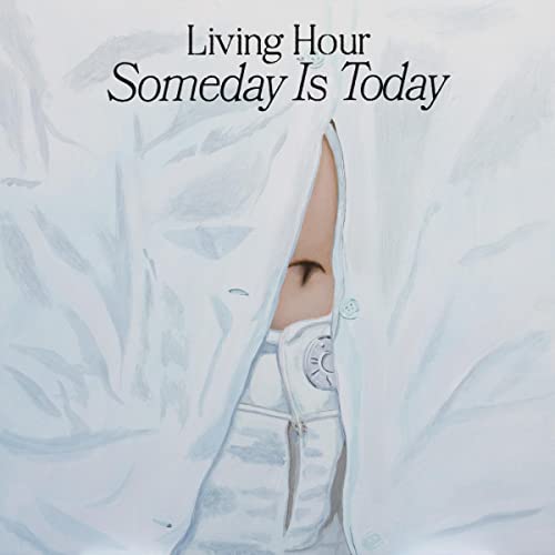 Album cover: face partially obscured by white bedding, painted style.